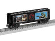 Steel Boxcar - 3-Rail - Ready to Run -- Star Wars(TM) Bounty Hunters (silver, blue, red, Full-Color Sides)-1