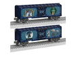 Steel Boxcar - 3-Rail - Ready to Run -- Star Wars Christmas #26 (blue, white)