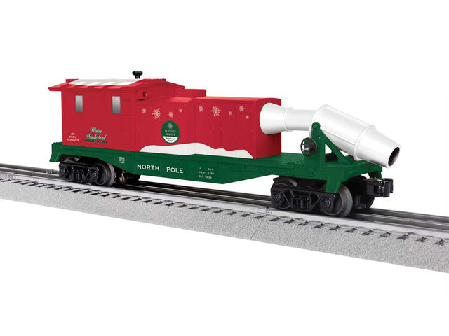 Jet Snow Blower - 3-Rail - Ready to Run -- North Pole Blizzard Buster  (red, green, white)