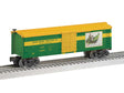 Wood Reefer w/Horizontal Siding - 3-Rail - Ready to Run -- John Deere #28590 (green, yellow, Step Up Ad)