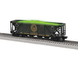 4-Bay Open Hopper - Lighted Load - 3-Rail - Ready to Run -- Cauldron Illuminated Halloween #28580 (black, yellow)