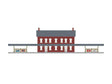 Passenger Station with Dual Platforms - Lighted -- Kit