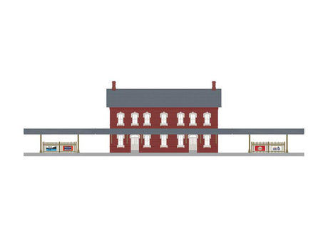 Passenger Station with Dual Platforms - Lighted -- Kit