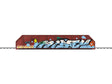 Girder Bridge - FasTrack(R) - Kit -- Graffiti w/10"  25.4cm FasTrack(R) Section-1