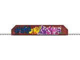 Girder Bridge - FasTrack(R) - Kit -- Graffiti w/10"  25.4cm FasTrack(R) Section-2