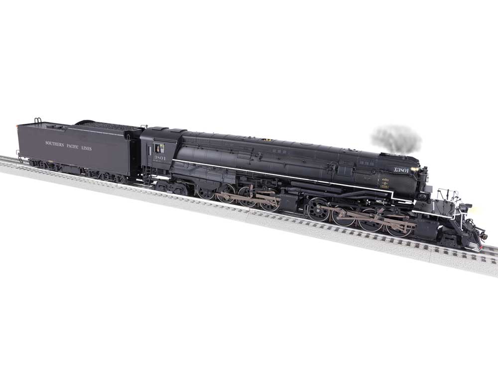 Class AC-9 2-8-8-4 - 3-Rail w/Legacy Sound, Control & Smoke -- Southern Pacific #3801 (black, graphite)