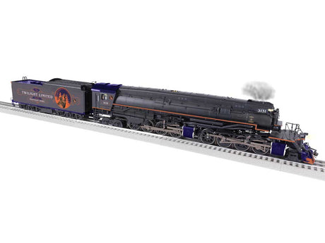 Class AC-9 2-8-8-4 - 3-Rail w/Legacy Sound, Control & Smoke -- Halloween #3131 (black, orange, purple)