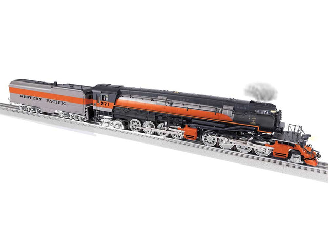 Class AC-9 2-8-8-4 - 3-Rail w/Legacy Sound, Control & Smoke -- Western Pacific #271 (Fantasy, silver, black, orange)