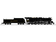 Class T1 4-8-4 3-Rail w/Legacy Sound, Control & Smoke -- Reading #2114 (black, yellow)