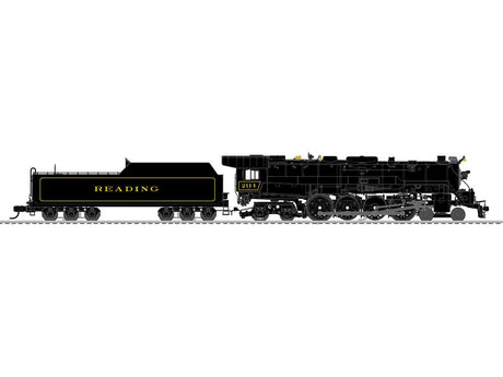 Class T1 4-8-4 3-Rail w/Legacy Sound, Control & Smoke -- Reading #2114 (black, yellow)