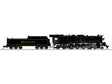 Class T1 4-8-4 3-Rail w/Legacy Sound, Control & Smoke -- Reading #2120 (black, yellow)
