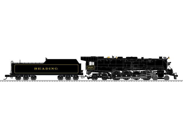 Class T1 4-8-4 3-Rail w/Legacy Sound, Control & Smoke -- Reading #2120 (black, yellow)