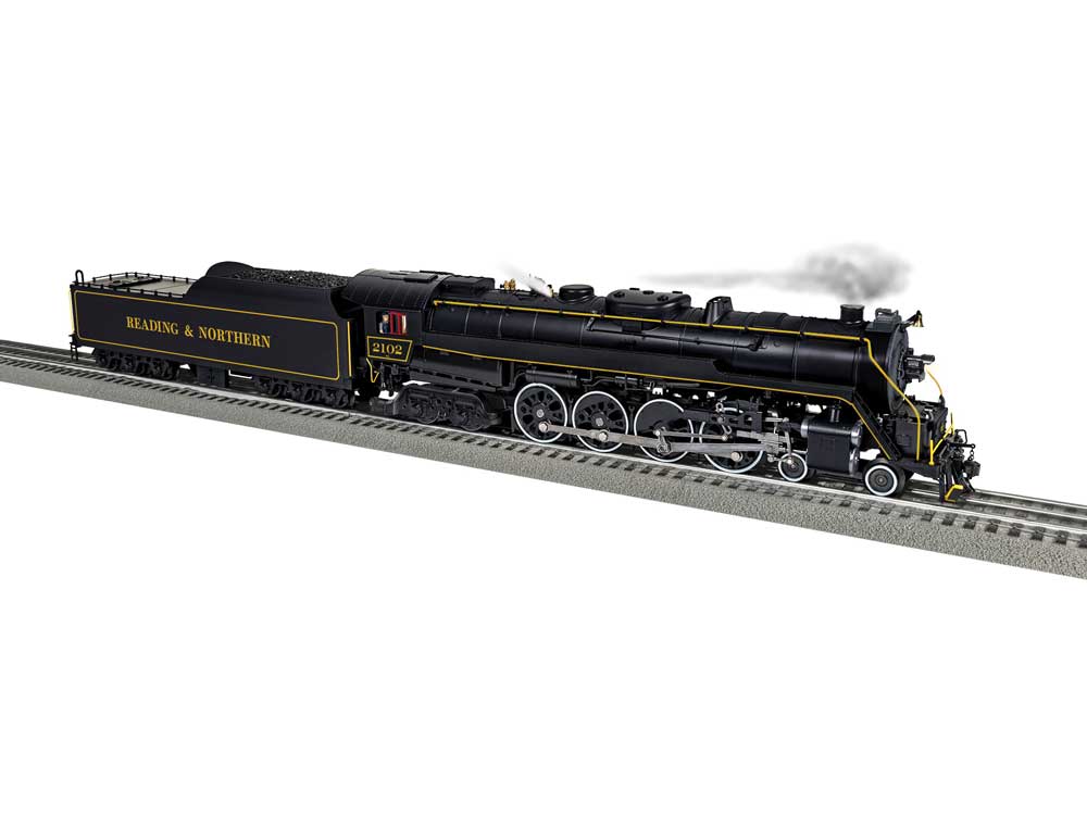 Class T1 4-8-4 3-Rail w/Legacy Sound, Control & Smoke -- Reading & Northern #2102 (black, yellow)