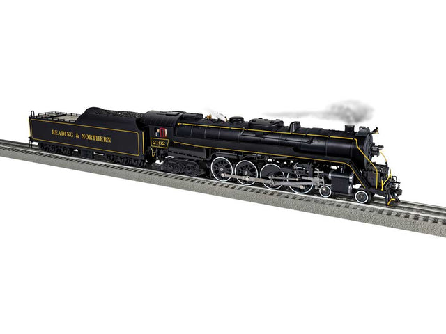 Class T1 4-8-4 3-Rail w/Legacy Sound, Control & Smoke -- Reading & Northern #2102 (black, yellow)