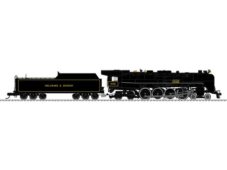 Class T1 4-8-4 3-Rail w/Legacy Sound, Control & Smoke -- Delaware & Hudson #302 (black, yellow)