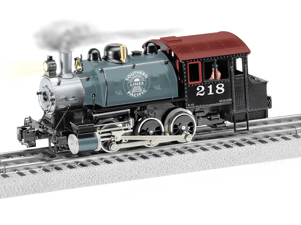 0-6-0T - 3-Rail - LionChief Sound and Control -- Southern Pacific #218 (black, gray, graphite)