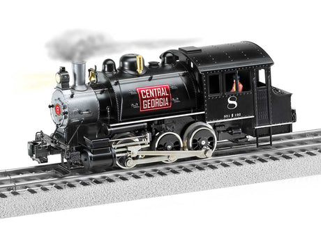 0-6-0T - 3-Rail - LionChief Sound and Control -- Central of Georgia #8 (black, graphite, red)