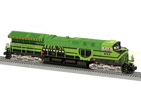 GE ET44AC - 3-Rail - Legacy(R) Sound and Control -- Area 51 #XT51 (green, black)