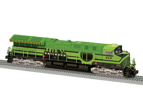 GE ET44AC - 3-Rail - Legacy(R) Sound and Control -- Area 51 #XT52 (green, black)