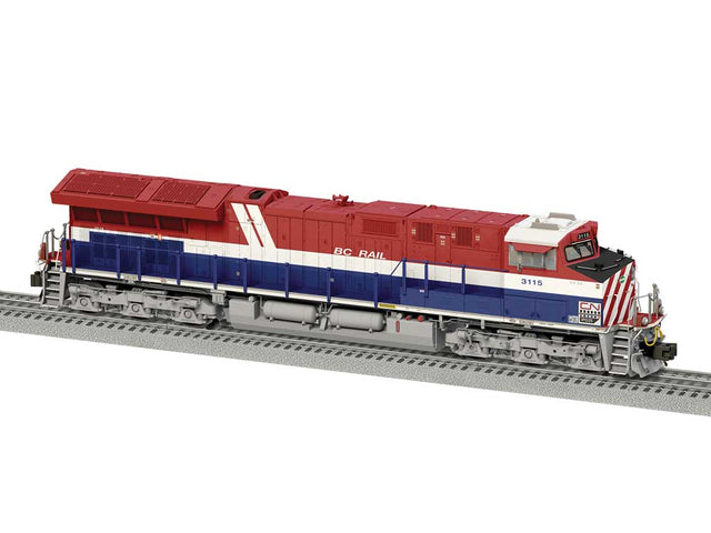GE ET44AC - 3-Rail - Unpowered -- Canadian National #3115 (BC Rail Heritage, red, blue, white)