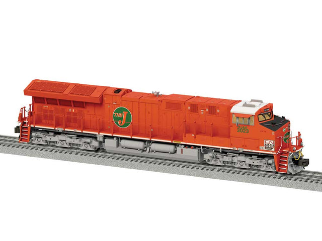 GE ET44AC - 3-Rail - Unpowered -- Canadian National #3023 (EJ&E Heritage, orange, green, silver)