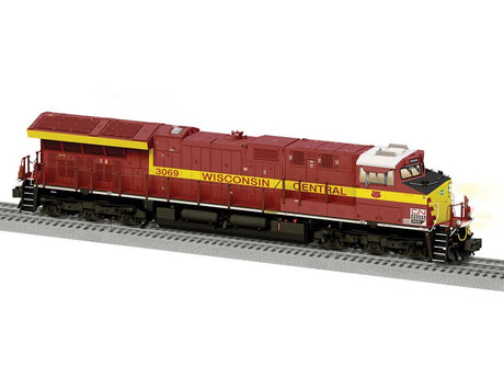 GE ET44AC - 3-Rail - Legacy(R) Sound and Control -- Canadian National #3069 (Wisconsin Central Heritage, maroon, yellow)