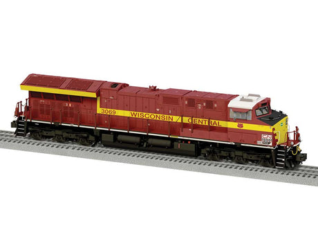 GE ET44AC - 3-Rail - Unpowered -- Canadian National #3069 (Wisconsin Central Heritage, maroon, yellow)
