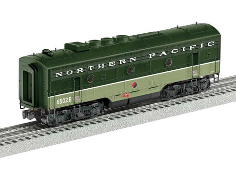 EMD F3B Unpowered - 3-Rail - Legacy Sound, SuperBass & Control -- Northern Pacific #6502B (Loewy 2-Tone Green)
