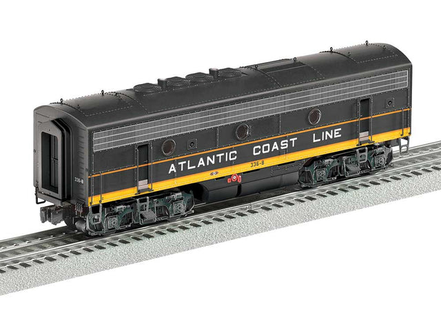 EMD F3B - 3-Rail - Legacy Sound & Control -- Atlantic Coast Line #336B (black, yellow, silver)
