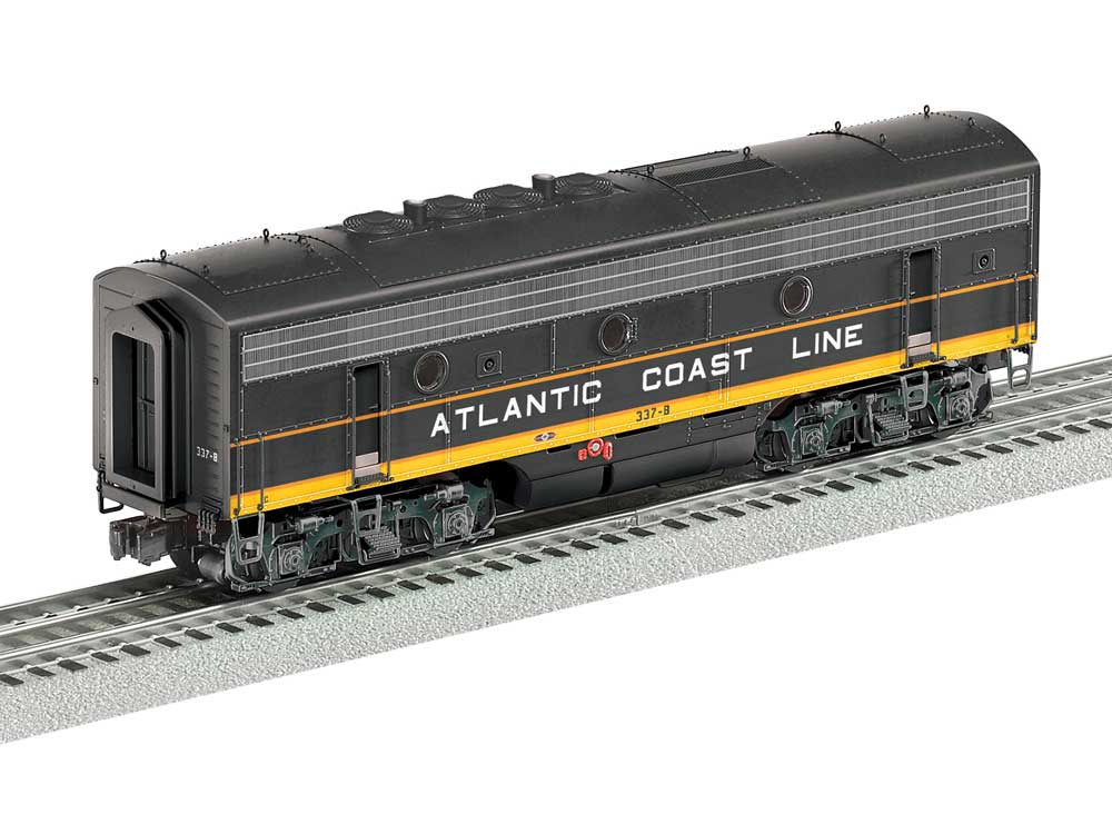 EMD F3B Unpowered - 3-Rail - Legacy Sound, SuperBass & Control -- Atlantic Coast Line #337B (black, yellow, silver)