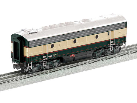 EMD F9B - 3-Rail w/Legacy SuperBass Sound & Smoke - Non Powered -- Burlington Northern #BN2 (Executive, green, cream)