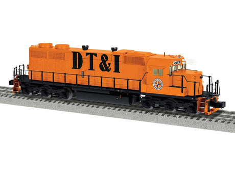 EMD SD38 - 3-Rail - Legacy Sound & Control -- Detroit, Toledo & Ironton #253 (orange, black, Large DT&I)