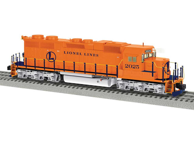 EMD SD38 - 3-Rail - Legacy Sound & Control -- Lionel Lines #2025 (orange, blue, silver)