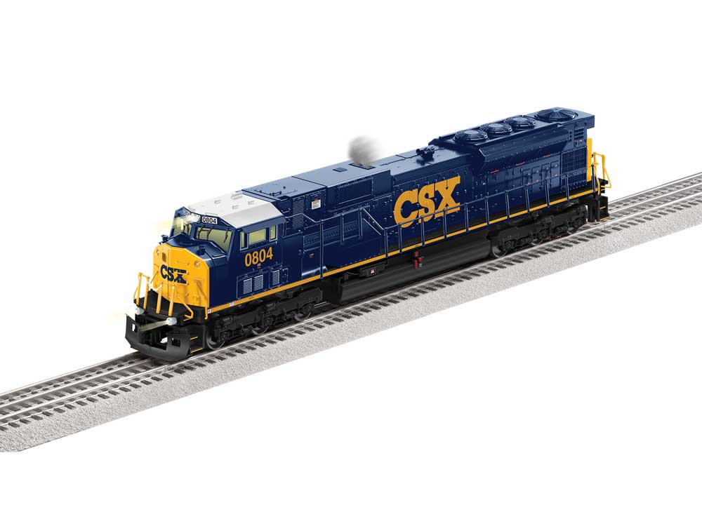 EMD SD80MAC - 3-Rail - Legacy(R) Sound and Control -- CSX #0804 (blue, yellow, white)