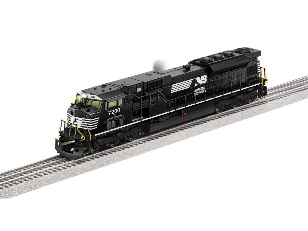 EMD SD80MAC - 3-Rail - Legacy(R) Sound and Control -- Norfolk Southern #7200 (black, white, Horse Head Logo)