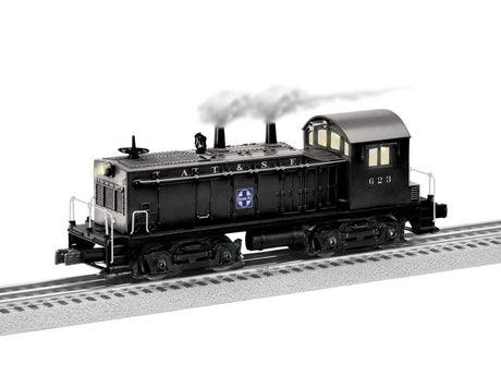 EMD NW2 - 3-Rail - LionChief Plus 2.0 Sound & Control -- Santa Fe #623 (black, blue, white)