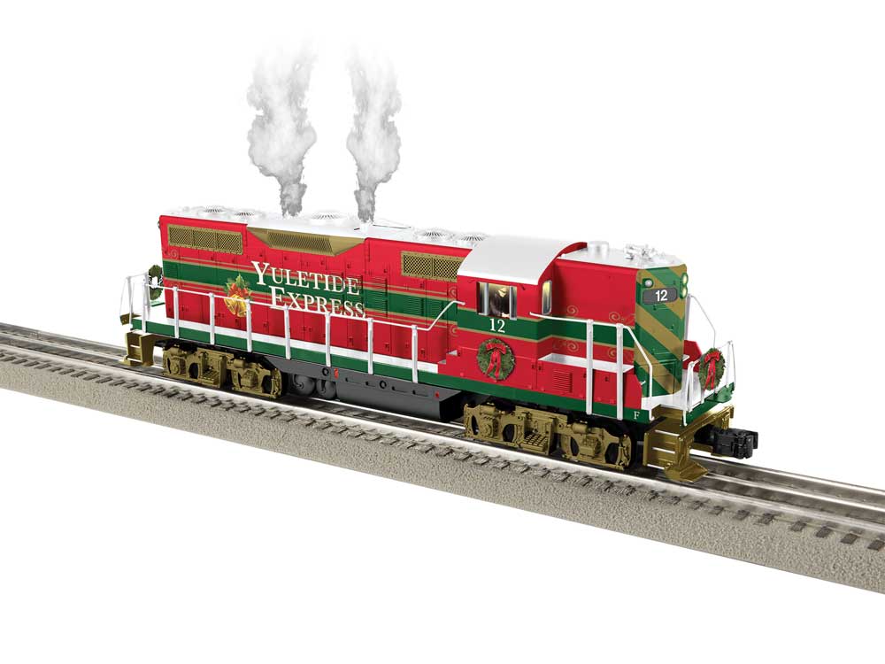EMD GP7 - 3-Rail - LionChief Plus 2.0 Sound and Control -- Yuletide Express #12 The Comet (red, green)