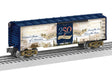Steel Boxcar - 3-Rail - Ready to Run -- America 250 (white, blue, sepia graphics)