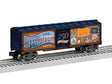 Steel Boxcar - 3-Rail - Ready to Run -- Pennsylvania (50 States Series, brown, blue, Color Graphics)
