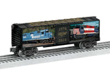 Steel Boxcar - 3-Rail - Ready to Run -- Conrail (50th Anniversary, Full-Color Scenes)-1