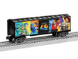 Steel Boxcar - 3-Rail - Ready to Run -- Pixar (40th Anniversary, black, Full-Color Sides)-1