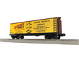 Wood Reefer - 3-Rail - Ready to Run -- Doggie Dinner GARE #60128 (yellow, Boxcar Red, black)