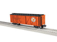 Single-Sheathed Wood Boxcar - 3-Rail - Ready to Run -- Atlantic & East Carolina #608 (orange, black)