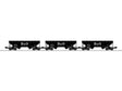 AAR 2-Bay Offset Hopper 3-Pack - 3-Rail - Ready to Run -- Baltimore & Ohio #827388, 827881, 828263 (black, Large B&O)