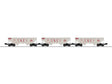 AAR 2-Bay Offset Hopper 3-Pack - 3-Rail - Ready to Run -- Chicago & Eastern Illinois #97389, 97436, 97314 (gray, red, Billboard C&EI)