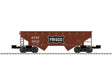 AAR 2-Bay Offset Hopper - 3-Rail - Ready to Run -- St. Louis-San Francisco #92047 (Boxcar Red, black, Large Frisco Logo)