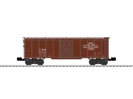 Steel Boxcar - 3-Rail - Ready to Run -- Clinchfield #5194 (Boxcar Red, Large Logo)