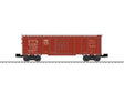 Steel Boxcar - 3-Rail - Ready to Run -- Nacionales de Mexico #61063 (Boxcar Red)