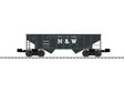 2-Bay Steel Hopper - 3-Rail - Ready to Run -- Norfolk & Western #125134 (Ex-Virginian, black, Block N&W)