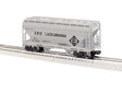 ACF 2-Bay Centerflow Covered Hopper - 3-Rail - Ready to Run -- Erie Lackawanna #21366 (gray, black)